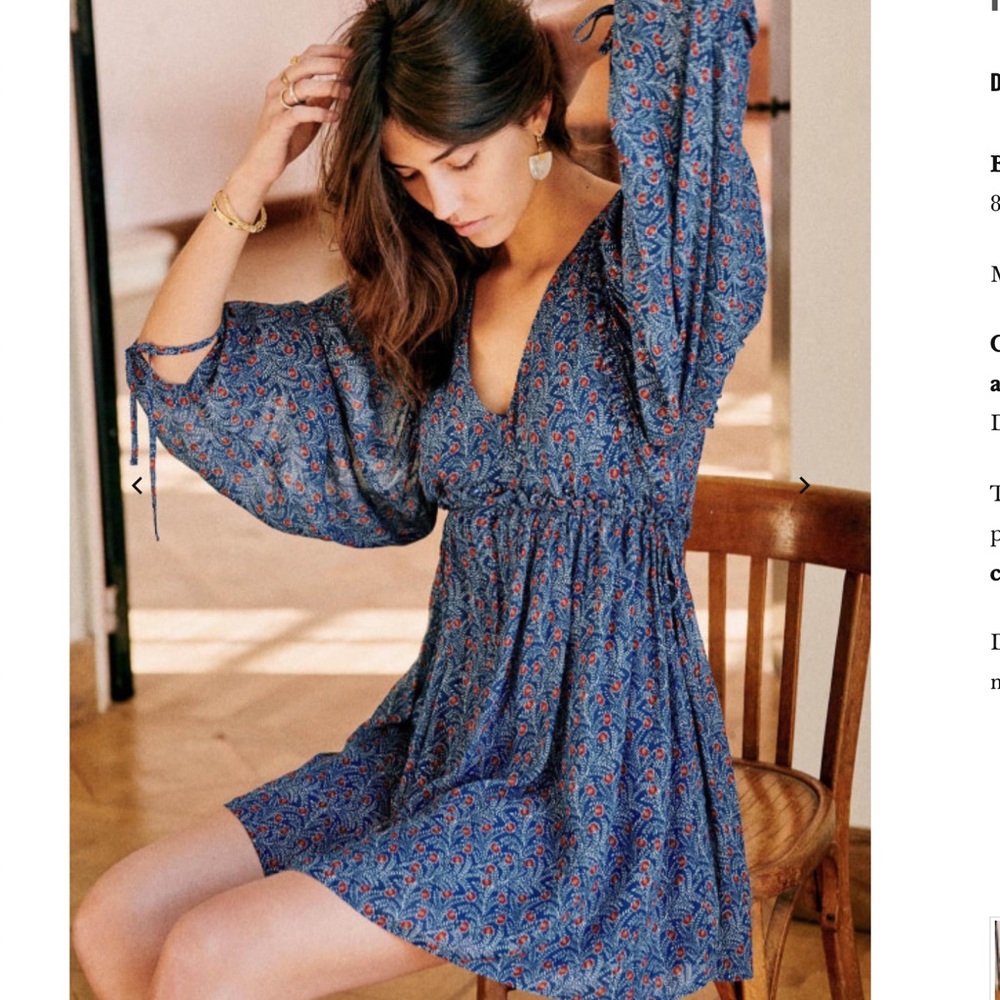 Sezane Evy dress in Palermo print